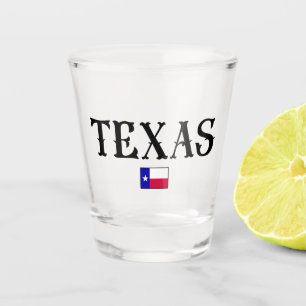 Verre A Shot Indicateur de la carte d'état du Texas USA