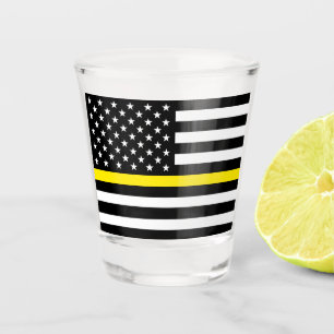 Verre A Shot Indicateur Dispatchers de ligne jaune mince