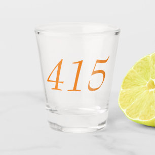 Verre A Shot Indicatif régional 415 (San Francisco)