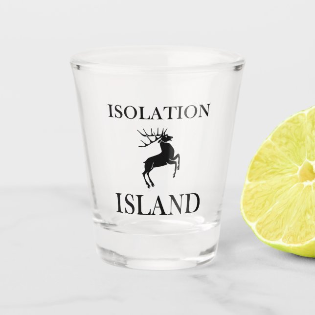 Verre A Shot Indice de l'île d'isolement (Devant)