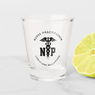 Verre A Shot Infirmière de NP personnalisée Praticien Diplôme C