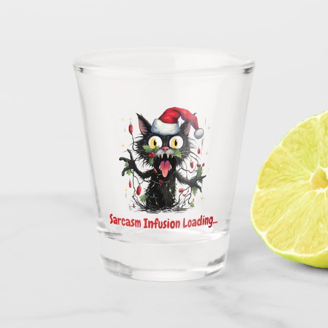 Verre A Shot Infusion de sarcasme Chargement... (Devant)