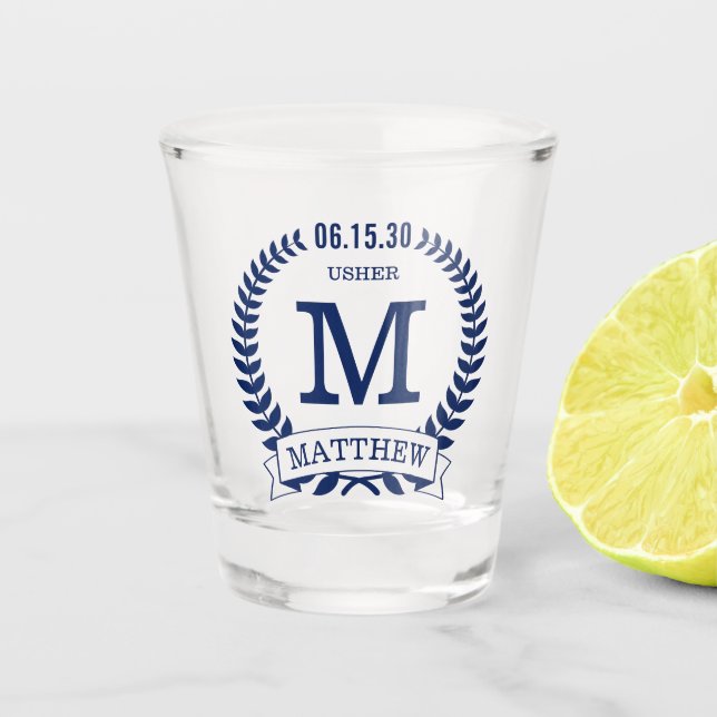 Verre A Shot Initiales des appariteurs (Devant)