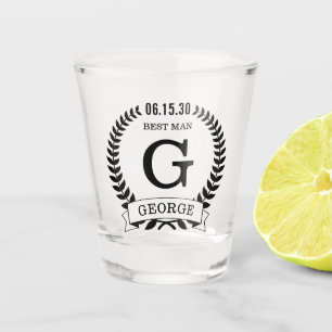 Verre A Shot Initiales du témoin