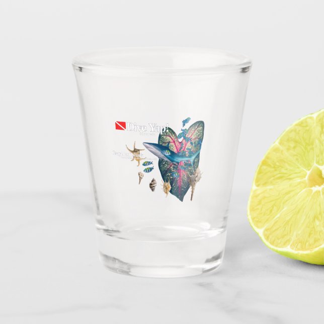 Verre A Shot Invitation tropicale (Devant)