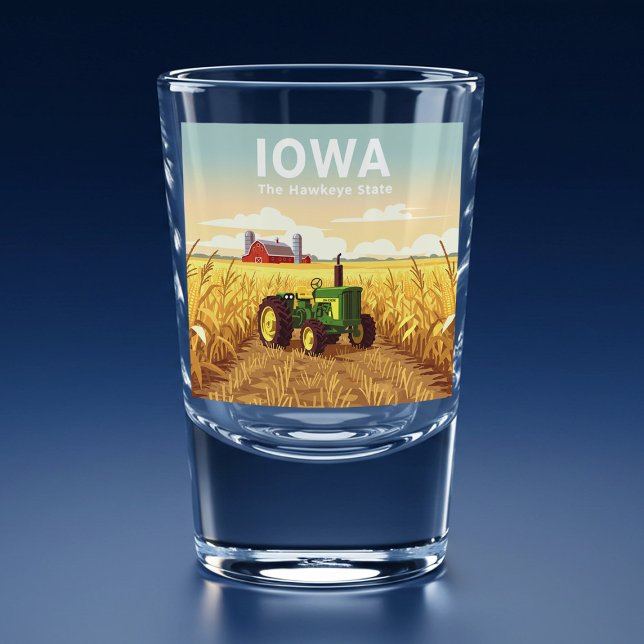 Verre A Shot Iowa vintage (Créateur téléchargé)