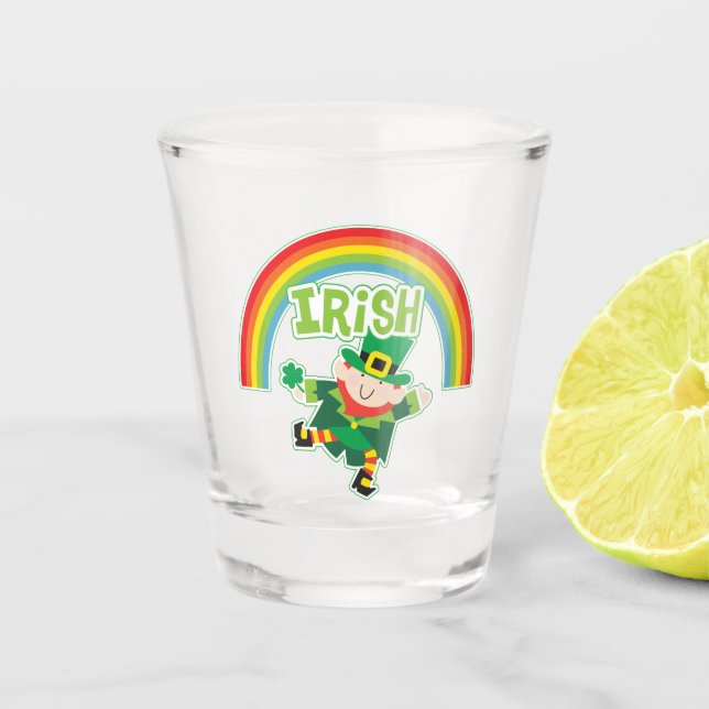 Verre A Shot Irlandais Rainbow Leprechaun (Devant)