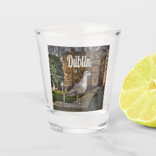 Verre A Shot Irlande de Dublin Bird sur mur de briques