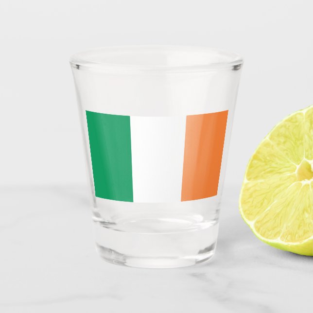 Verre A Shot Irlande National Flag, standard irlandais, bannièr (Devant)