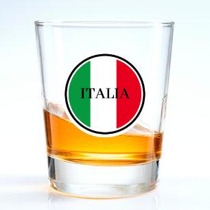 Verre A Shot Italie Drapeau italien Rouge Blanc Vert Italia