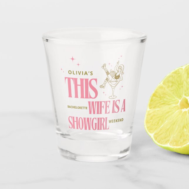 Verre A Shot Itinéraire d'un week-end de célibataire pour femme (Devant)