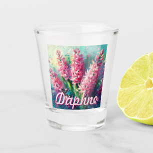Verre A Shot Jacinthe rose personnalisée Hyacinthe Floral