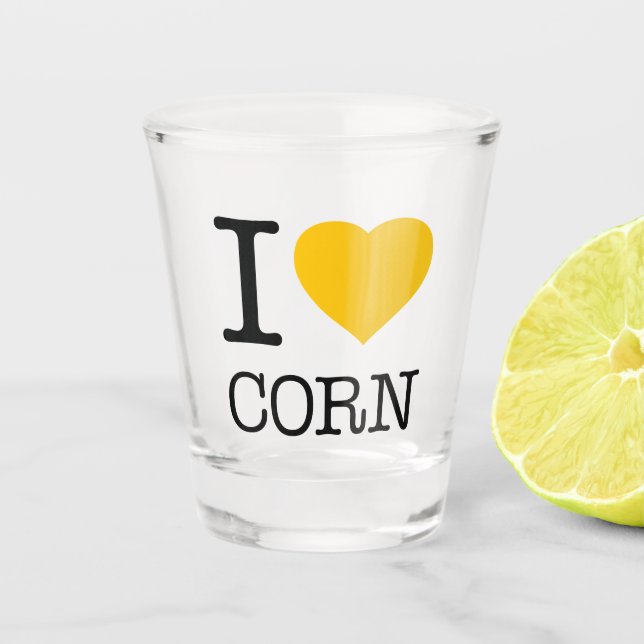 VERRE A SHOT J'ADORE CORN (Devant)