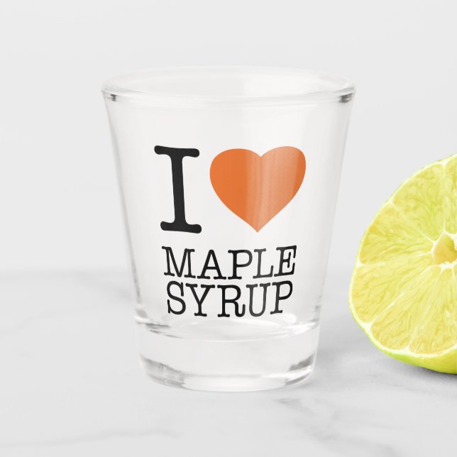 VERRE A SHOT J'AIME LE SIROP D'ÉRABLE (Devant)