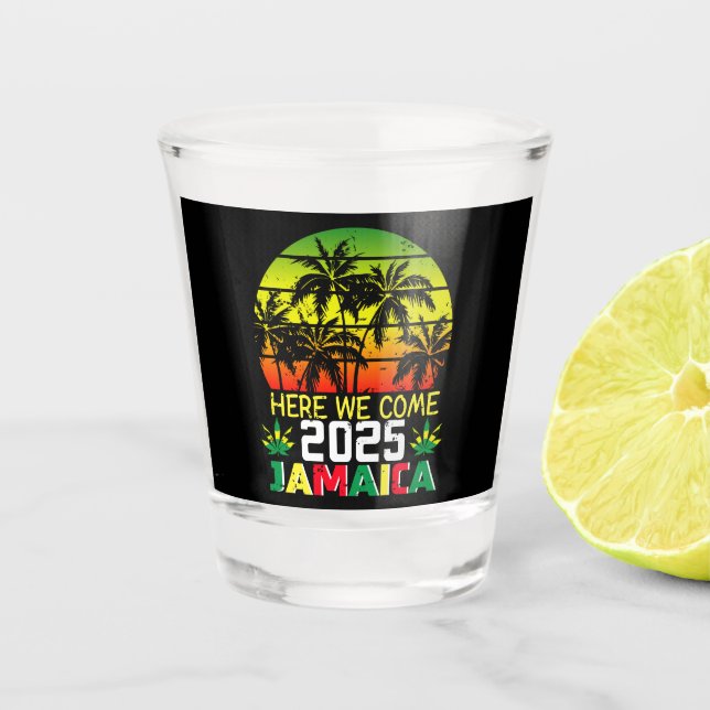 Verre A Shot Jamaïque 2025 Nous voici (Devant)