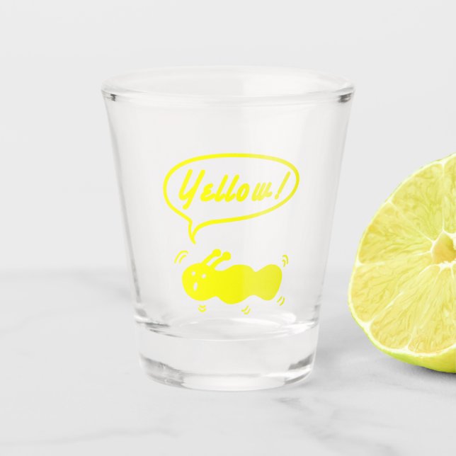 Verre A Shot Jaune! Verre à shot (Devant)