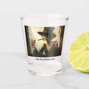 Verre A Shot Je bois mon whisky sec