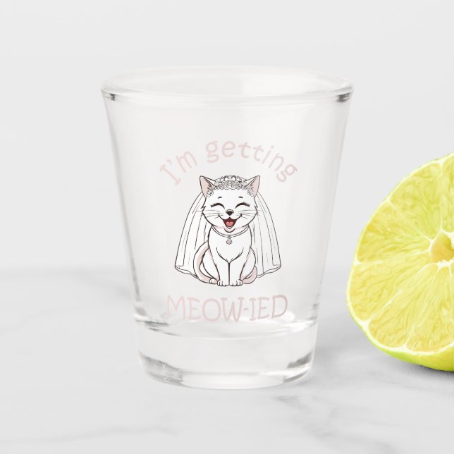 Verre A Shot Je me fais marier Miaou ! (Devant)
