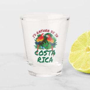 Verre A Shot Je préfère être au Costa Rica Vacation Souvenir