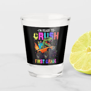 Verre A Shot Je suis prêt à écraser le camion de dinosaures de