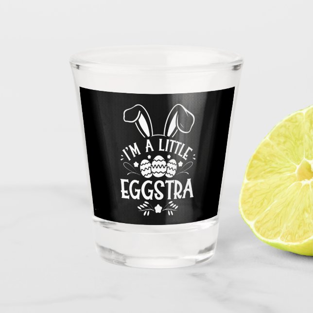 Verre A Shot Je suis un petit lapin de Pâques un peu eggstra dr (Devant)