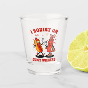 Verre A Shot J'Écris Sur Des Épouses Juteuses Humour Adulte Amu