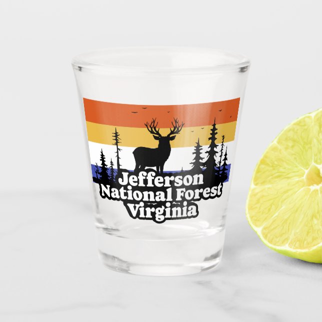 Verre A Shot Jefferson National Forest Virginia (Devant)