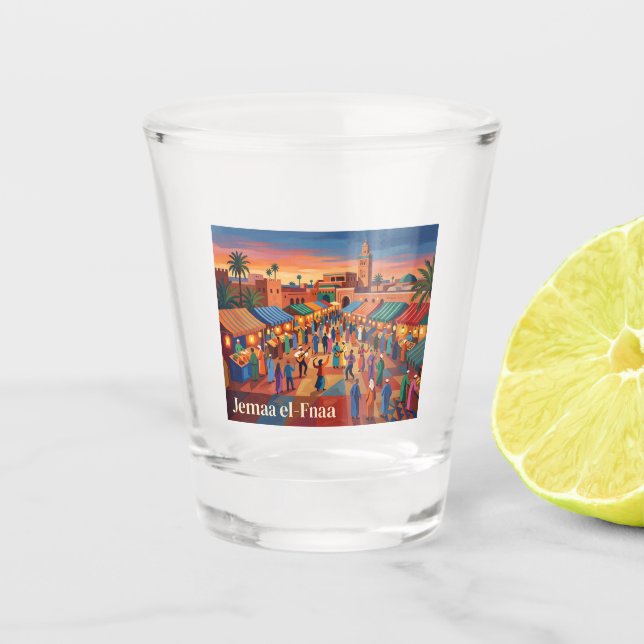 Verre A Shot Jemaa el-Fnaa Maroc (Devant)