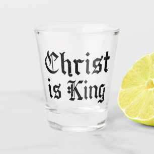 Verre A Shot Jésus-Christ est Roi Gothique Art Grunge Blacklett