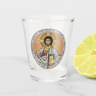 Verre A Shot Jésus Christ Pantocrateur dôme de l'Eglise