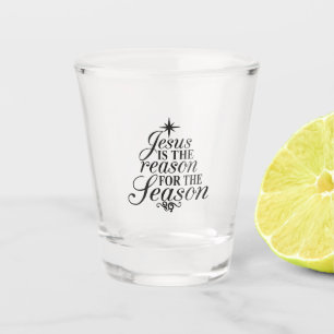 Verre A Shot Jésus Est La Raison De La Saison De Noël