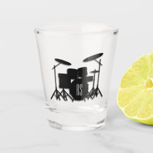 Verre A Shot Jeu de tambour Monogramme Argent