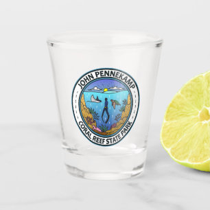 Verre A Shot John Pennekamp Coral Reef State Park Art de voyage