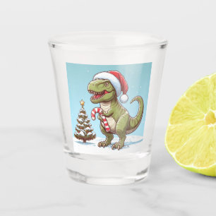 Verre A Shot Joli dino/T-Rex sucre de canne de Noël