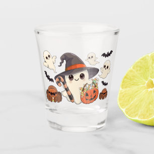 Verre A Shot Joli fantôme d'Halloween de style Kawaii