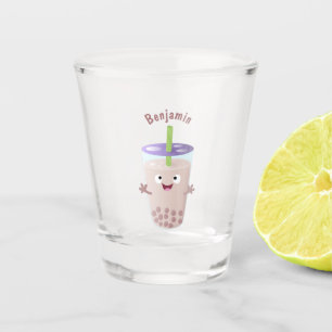 Verre A Shot Joli personnage de dessin animé boba thé bulle