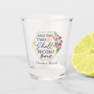 Verre A Shot jolie fête de fiançailles ajouter des noms