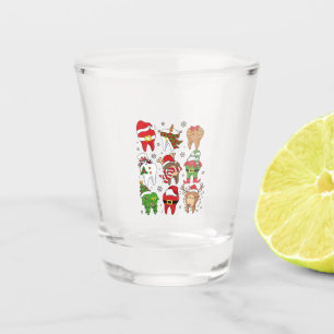 Verre A Shot Jolis personnages de dent de Noël dentaire de Noël
