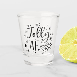 Verre A Shot Jolly AF   Fun Noël Humour à boire