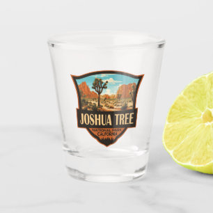 Verre A Shot Joshua Tree National Park Illustration Retro
