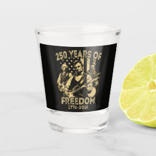 Verre A Shot Jouer de la guitare 4 juillet 250e anniversaire