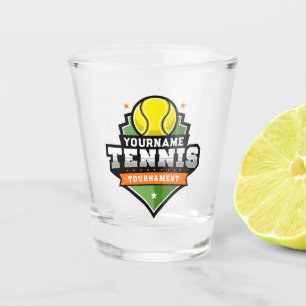 Verre A Shot Joueur de tennis personnalisé NOM Tournoi de Varsi