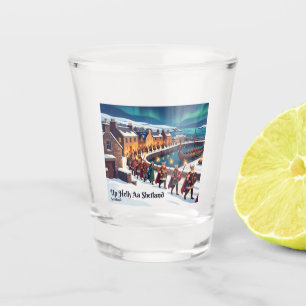 Verre A Shot Jour Up Helly Aa Shetland Écosse
