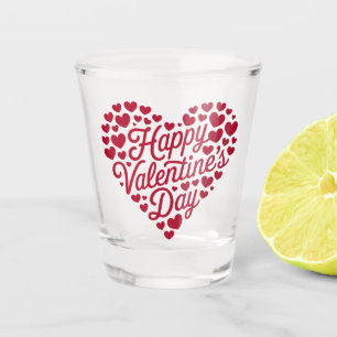 Verre A Shot Joyeuse Saint-Valentin Saint-Valentin Amour Coeur