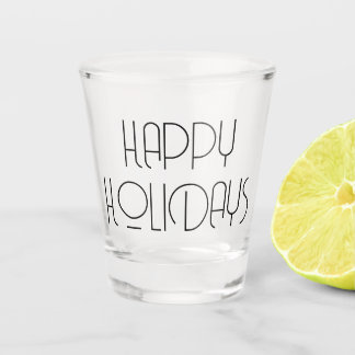 Verre A Shot Joyeuses Fêtes sur mesure