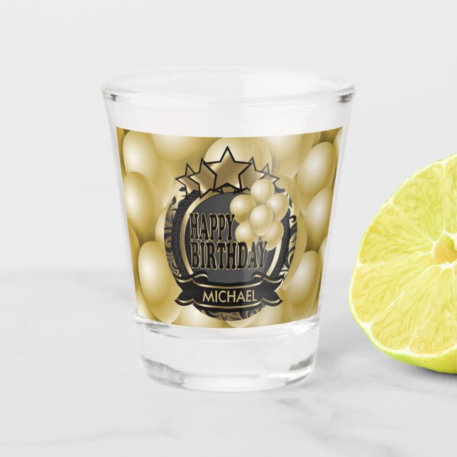 Verre A Shot Joyeux anniversaire (Devant)