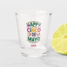 Joyeux Cinco de Mayo Coloré Date Fête