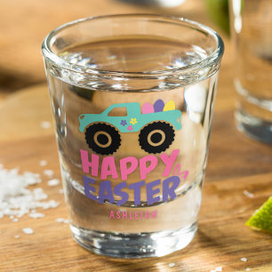 Verre A Shot Joyeux Egg de Pâques Camion de Fille Nom moderne