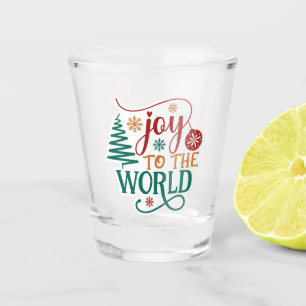 Verre A Shot Joyeux 'Joie au Monde' Noël