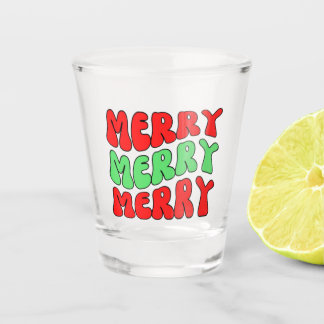 Verre A Shot Joyeux Joyeux Joyeux